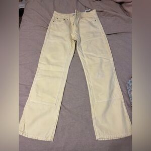 Zara Light Yellow Trousers